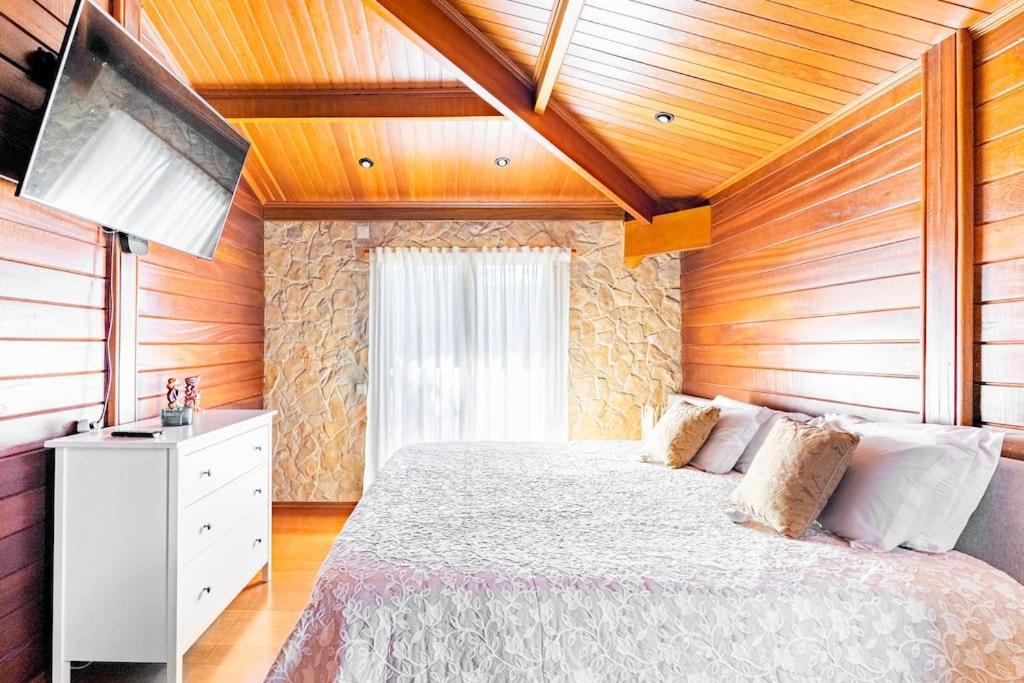 Vila Wooden House Minde Exteriér fotografie