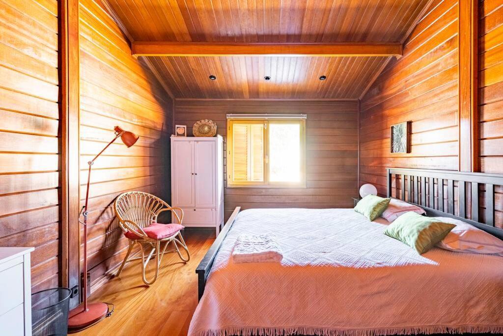 Vila Wooden House Minde Exteriér fotografie