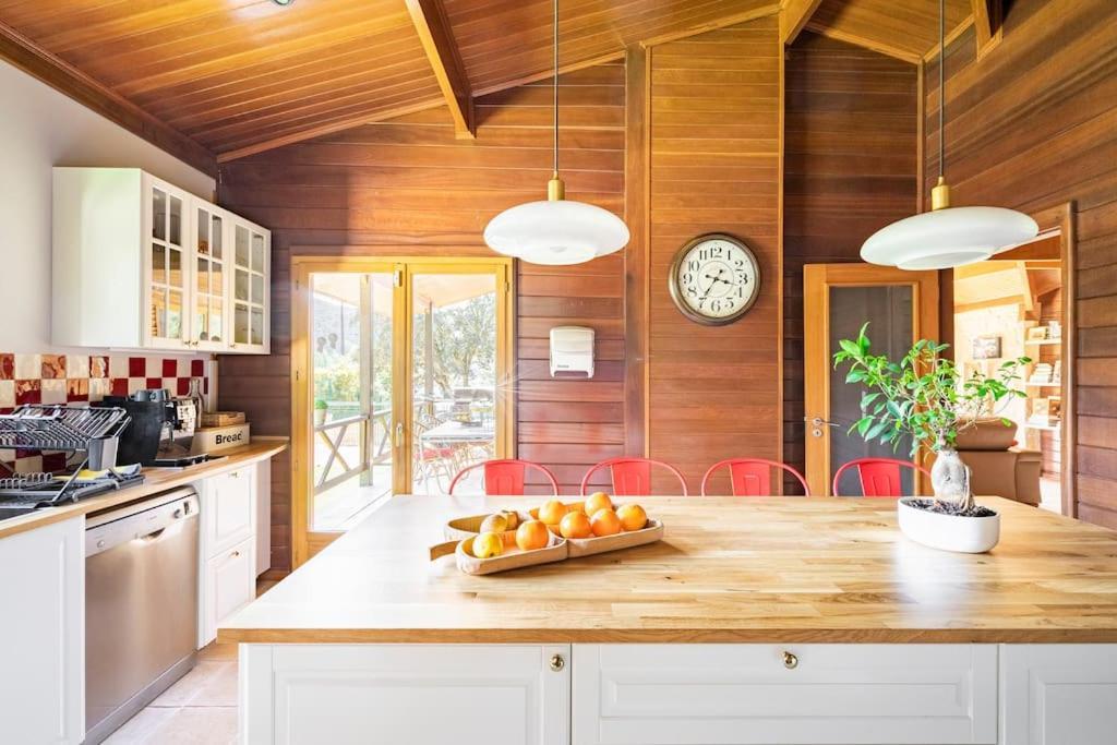 Vila Wooden House Minde Exteriér fotografie
