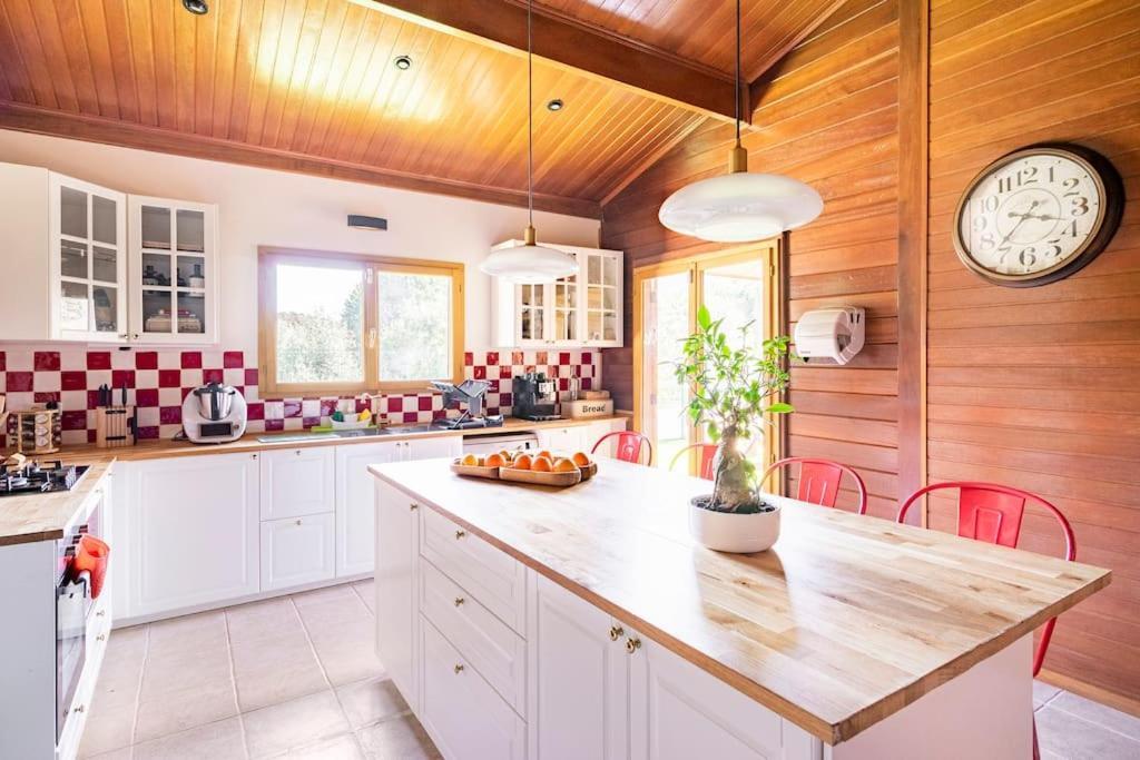 Vila Wooden House Minde Exteriér fotografie