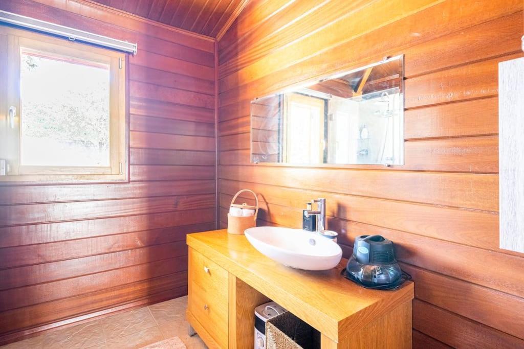 Vila Wooden House Minde Exteriér fotografie